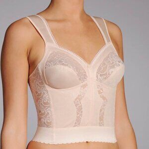Carnival Full Figure Wide Strap Longline Bra Bustier Bullet Bra Style #730 NEW